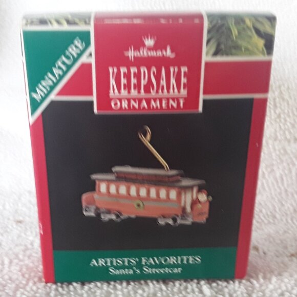Hallmark Miniature Ornament- Sant'a Streetcar, 1990 - Picture 4 of 5
